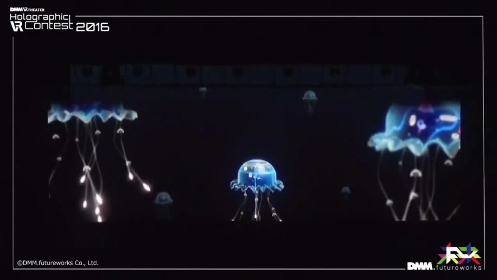 Holographic jellyfish content for the DMM VR Theater